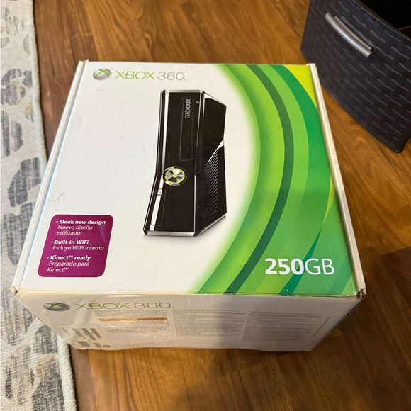 Xbox 360 Black Console 250GB with games